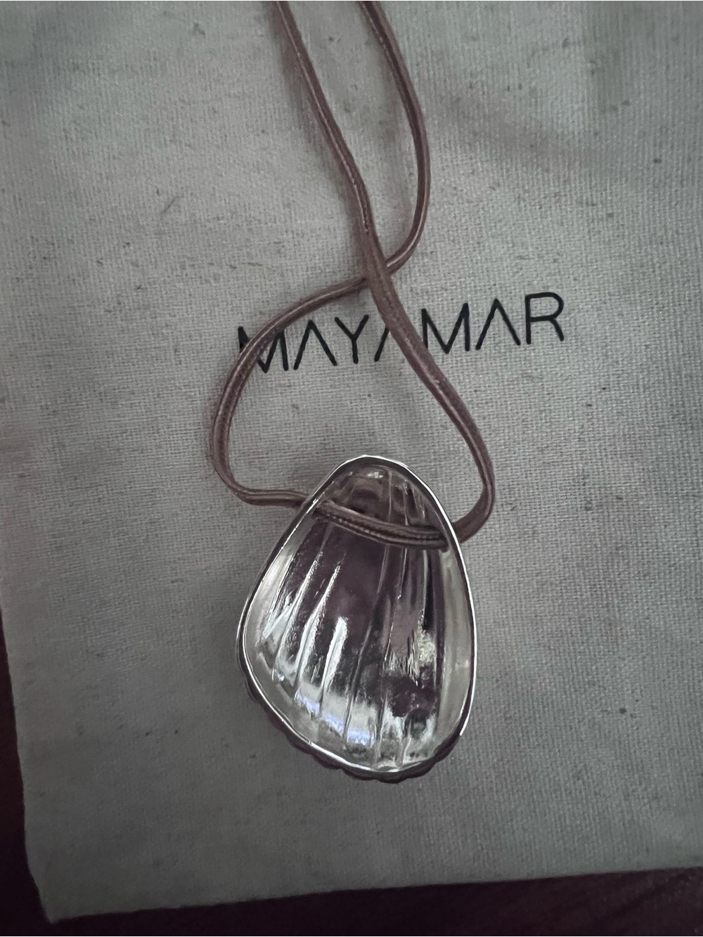 Silver Shell Adjustable Necklace - Picture 6 of 7